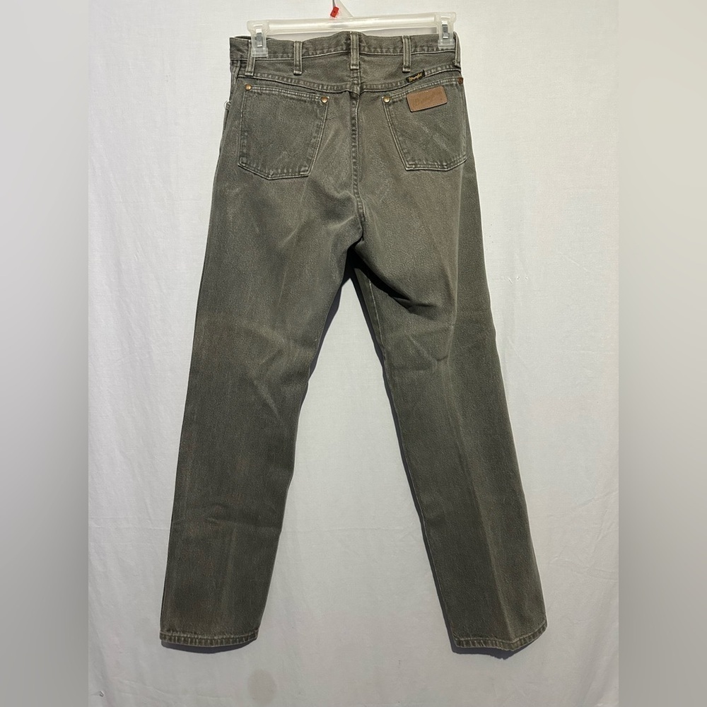 Vintage Wrangler Black Label High Rise Jeans – Olive Green – Women’s 13x32 - Picture 3 of 5